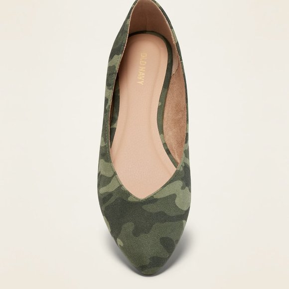 Old Navy Womens Shoes Camo  Ballet Flats Size 8 - Picture 3 of 7